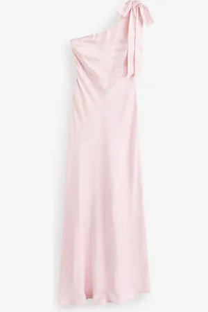 Six Stories Sløjfe One Shoulder Satin Brudepige Kjole36