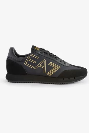EA7 Emporio Armani Heritage Logo Black Trainers
