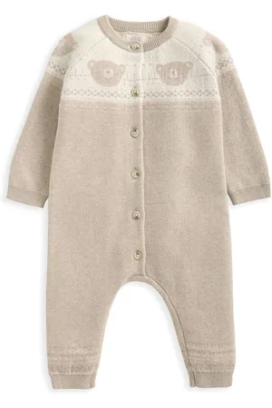 Mamas & Papas Teddybjørn 100% bomuld Fairisle strikket brun bukse6 - 9 måneder (68 - 74cm)