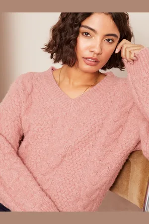 Friends Like These V-Neck Cable Knit Jumper42