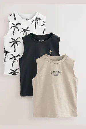 Next 100% bomuldsveste 3 pakke (3mdr.-7år)5 - 6 år (110 - 116cm)