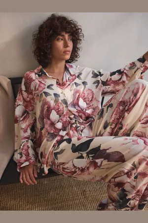 Next Linen Blend Button Through Pyjamas48