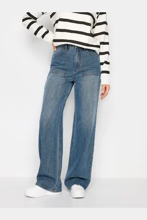 Long Tall Sally Brede bukseben 100% bomulds jeans44 L34