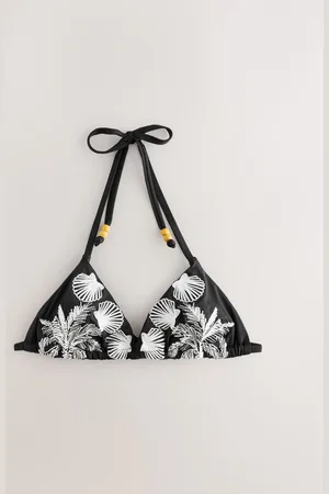 Next Palm Embroidered Triangle Bikini Top42