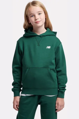 New Balance Small Piger Brush Back Logo Hættetrøje12 - 13 år (152 - 158cm)