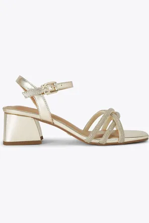 Kurt Geiger Gold Abra Sandalseu41