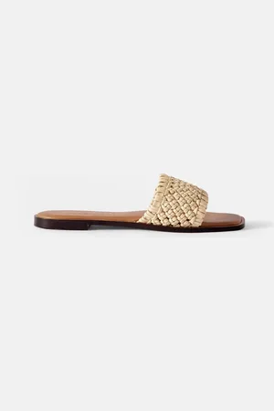 mint&berry Sophie Leather Woven Sliderseu37