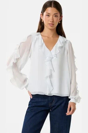 Forever New Novi Ruffle Front Blouse44