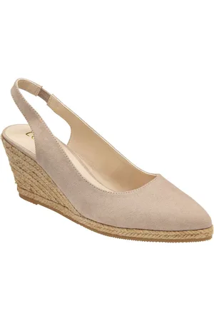 Lotus Sling Back Wedge Espadrille Shoes