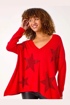 Roman Star Detail Hanky Hem Knit Jumper40