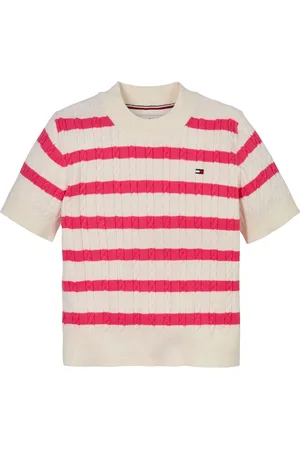 Tommy Hilfiger Stribet Mini Kabel Kortærmet Trøje7 år (122cm)
