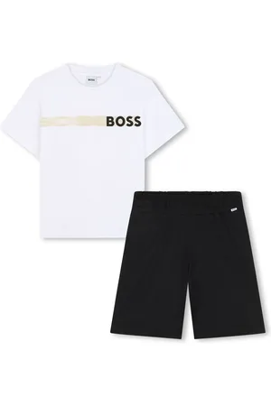 HUGO BOSS Logo Short Sleeve T-Shirt & Short Loungewear Set166168cm