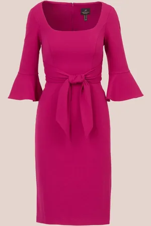 Adrianna Papell Bell Sleeve Slips Front Kjole38