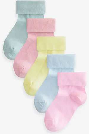 Next Cotton Rich Roll Top Ankel Sokker 5 PakkeUK 12.5 - 3.5
