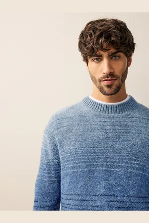 Next Regular Fit Ombré Stripe Crew Jumper with WoolXL