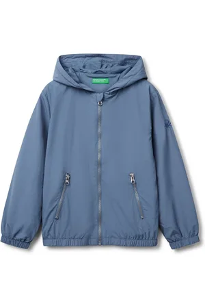 Benetton Drenge Blå Langærmet Zip Up Jakke128134cm