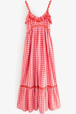 Next 100% Bomuld Textured Tiered Maxi-kjole40