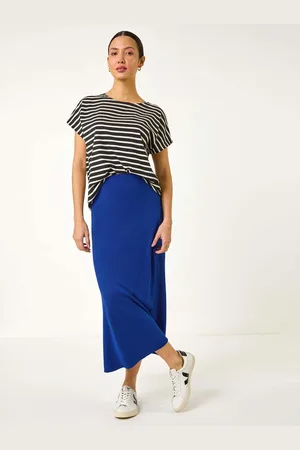 Roman A-Line Pull On Stretch Skirt40
