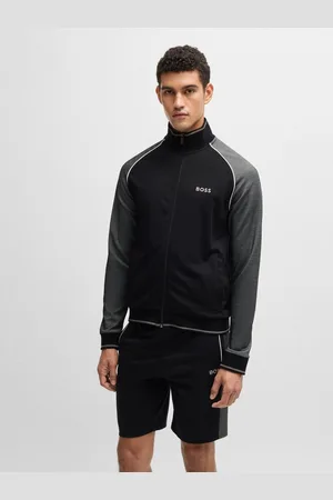 HUGO BOSS Contrast Piping Cotton Zip-Up JacketXL