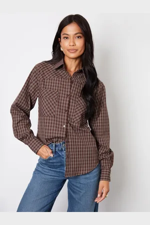 Threadbare Boyfriend Langærmet Utility Skjorter38