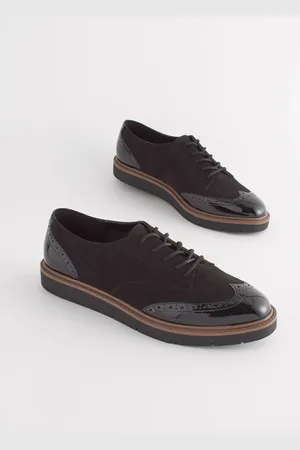 Next Forever Comfort Brogue Lace Up Chunky Sole Shoes