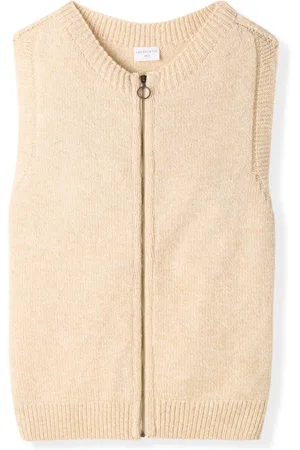 CELTIC & CO. Cream Zip Thru Cardiganxlarge