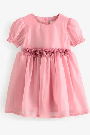 Next Girl Corsage Flower Print Dress (3mths-8yrs)4 - 5 år (104 - 110cm)