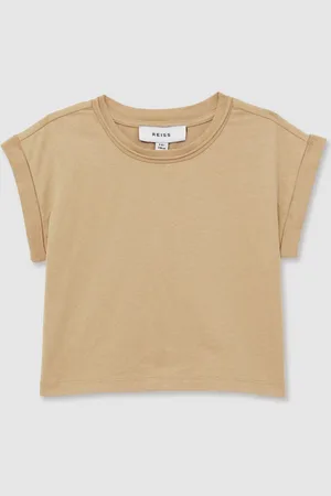 Reiss Terry Cotton Jersey Cropped T-Shirt6 - 7 år (116 - 122cm)