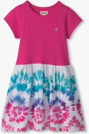 Hatley Pink Sunburst Mixed Fabric Dress104110cm