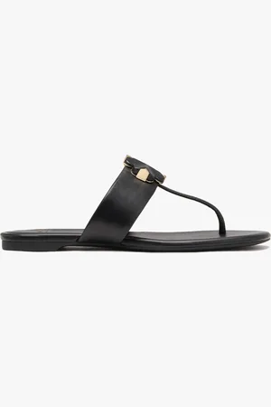 Kate Spade Spade Flower Print Black Thong Sandals7.5