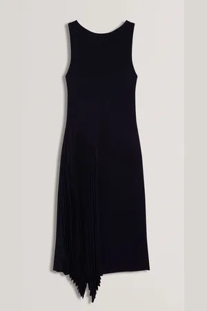 Ted Baker Azzina Knit Slash Neck Dress With Pleat Panel38