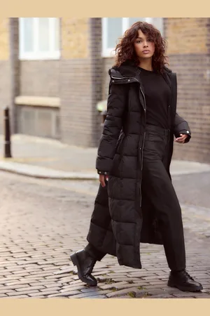 Next Longline Waisted Vandafvisende Med hætte Polstrede frakker42 Petite
