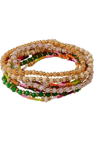 Bibi Bijoux Pink Multicolour Beaded Bracelet Seten