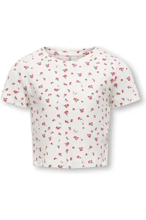 ONLY Red Short Sleeve Floral Printed T-Shirt110116cm