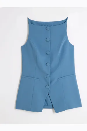 River Island Square Neck Strappy Waistcoat46