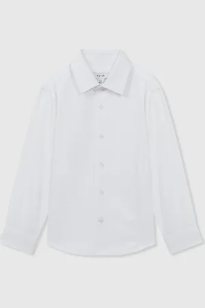 Reiss Marcel Slim Fit Textured BIBS Dinner Shirt5 - 6 år (110 - 116cm)