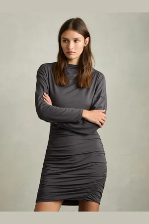 Reiss Ari Ruched Jersey Mini KjoleL