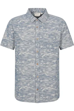 Mountain Warehouse 100% Økologisk Bomuld Tropical Printed Herre Kortærmet Skjorterxxlarge