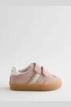 Ted Baker Girls Pink Low Top Trainers with Gum Sole