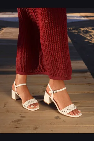 Linzi Ruthie håndvævet sandaler med lav blokhæleu42