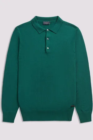 Duchamp Long Sleeve Knit Polo ShirtM