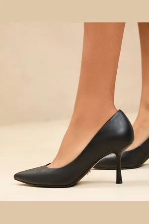 Lipsy London Mid Heel Faux Leather Courts