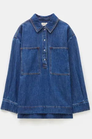 Hush Puppies Denim Pullover Shirtxsmall