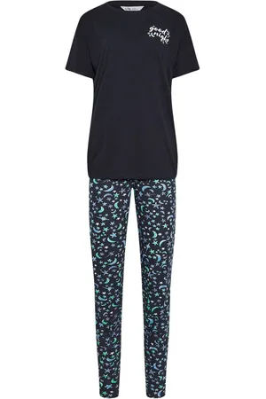 Long Tall Sally Good Night Moons Tapered 100% Cotton Pyjamas Set42-44 Tall