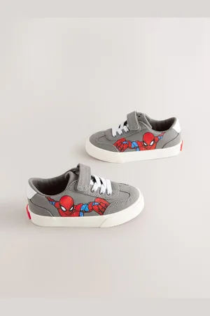 Next Spiderman Velcrolukning Elastic Lace Trainers