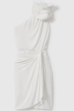 Halston Heritage One-Shoulder Ruffle Mini Dress44