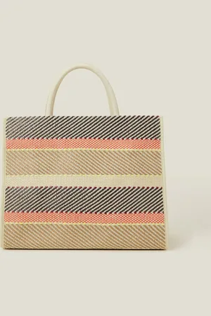 Accessorize Woven Stripe Tote Bagen