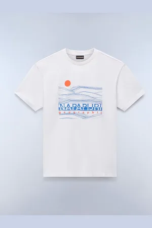 Napapijri Buti Short Sleeve 100% Cotton White T-Shirtlarge