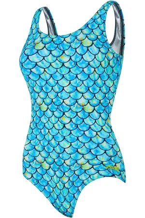 Zoggs Blue Sirene Thermal Silver Lined Scoopback Swimsuit44