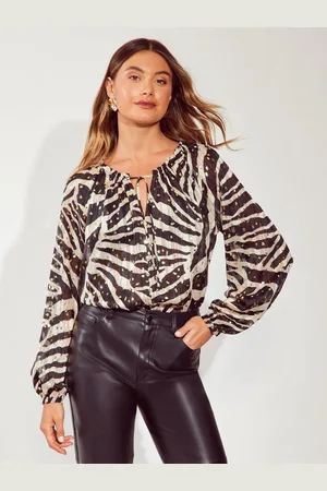 Friends Like These Langærmet Button Front Foil Shirt